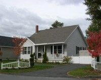 One story home in the Harriet Way subdivision, Greater Brunswick area, Maine.